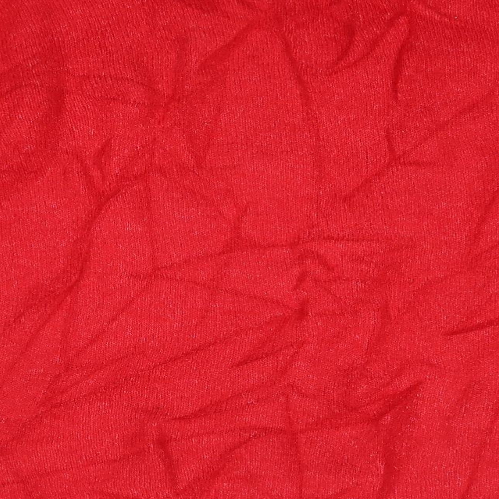 H&M Womens Red Round Neck  Acrylic Pullover Jumper Size S   - Christmas Deer