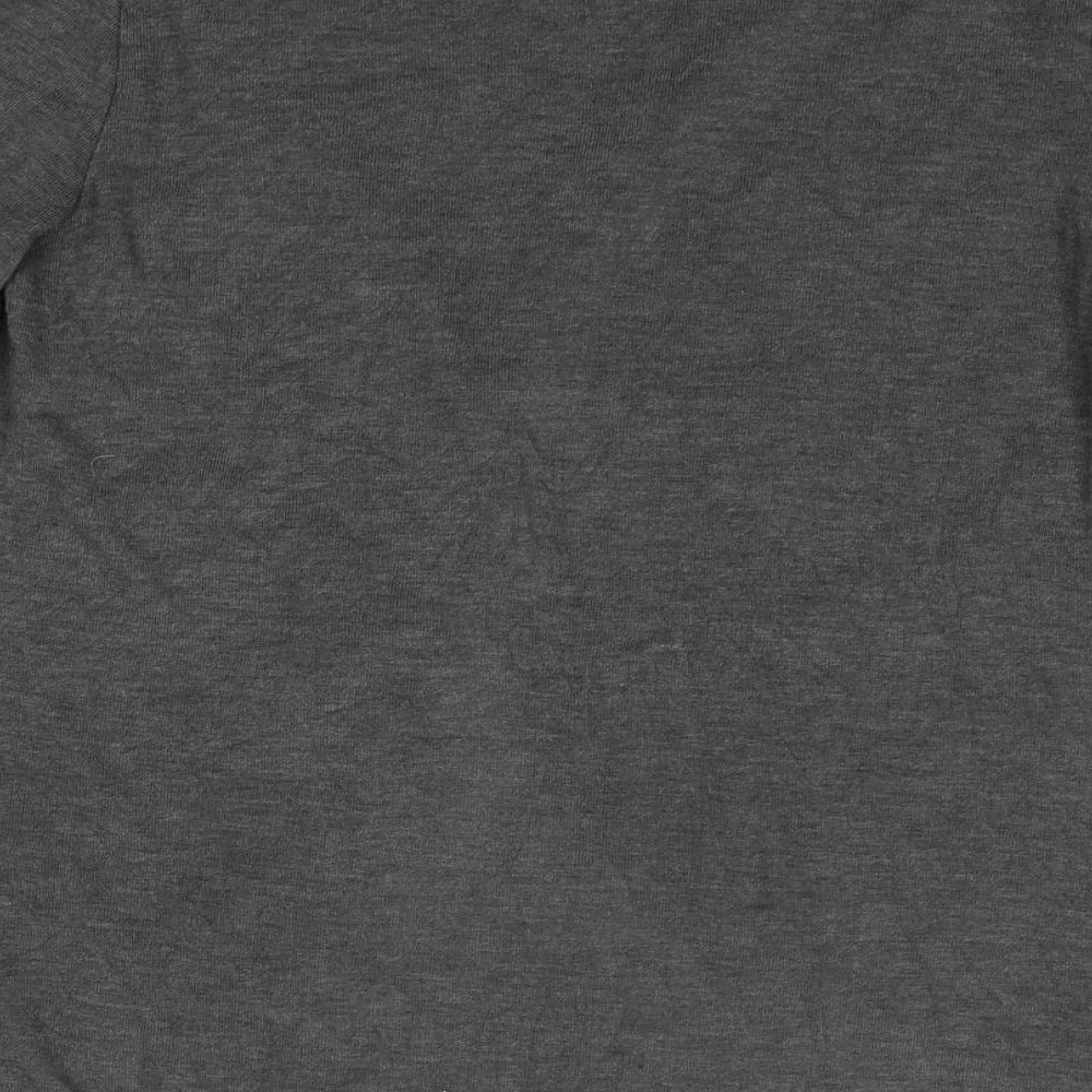 Caroline Morgan Womens Grey Round Neck  Viscose Pullover Jumper Size 8