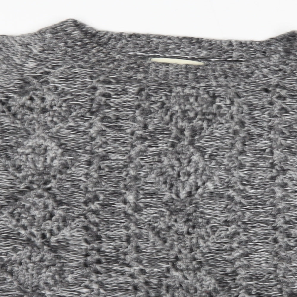 Matalan Womens Grey Round Neck  Acrylic Pullover Jumper Size 18
