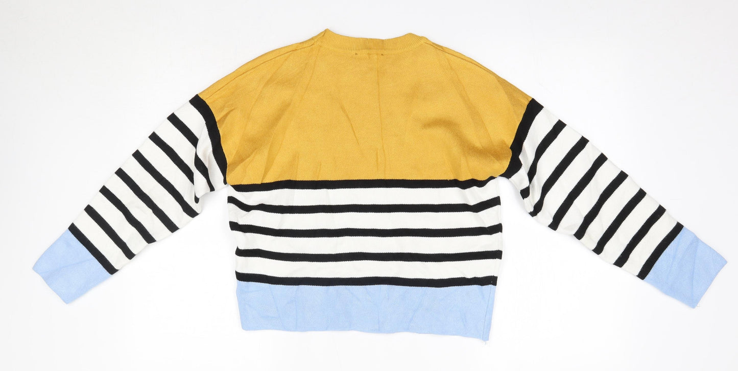 New Look Girls Multicoloured Round Neck  Viscose Pullover Jumper Size 12-13 Years
