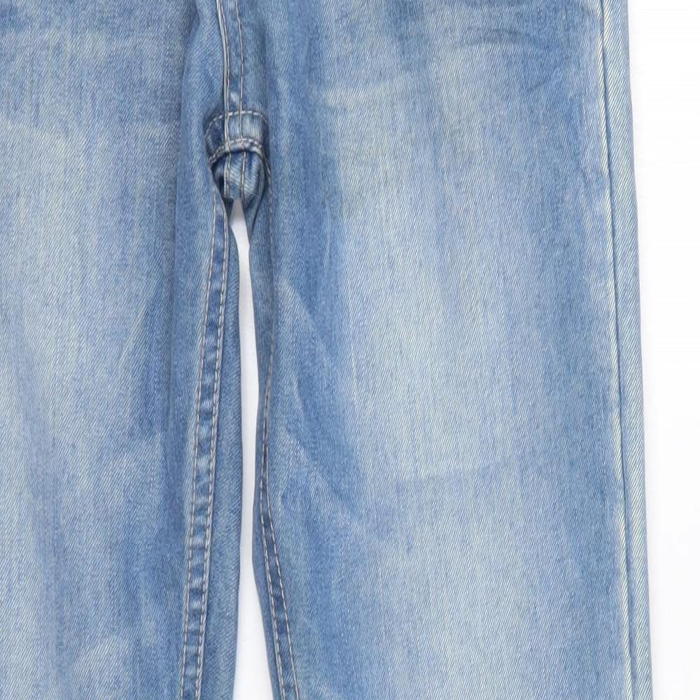 Topman Mens Blue  Cotton Skinny Jeans Size 30 in L32 in Regular