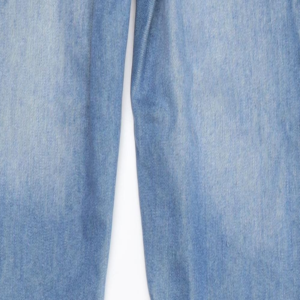 Topman Mens Blue  Cotton Skinny Jeans Size 30 in L32 in Regular