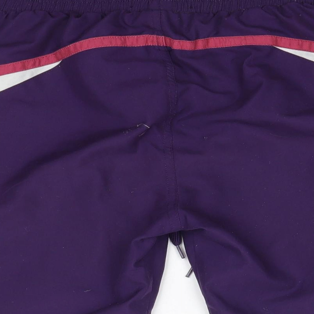 Mountainlife Womens Purple  Polyester Sweat Shorts Size 8  Regular