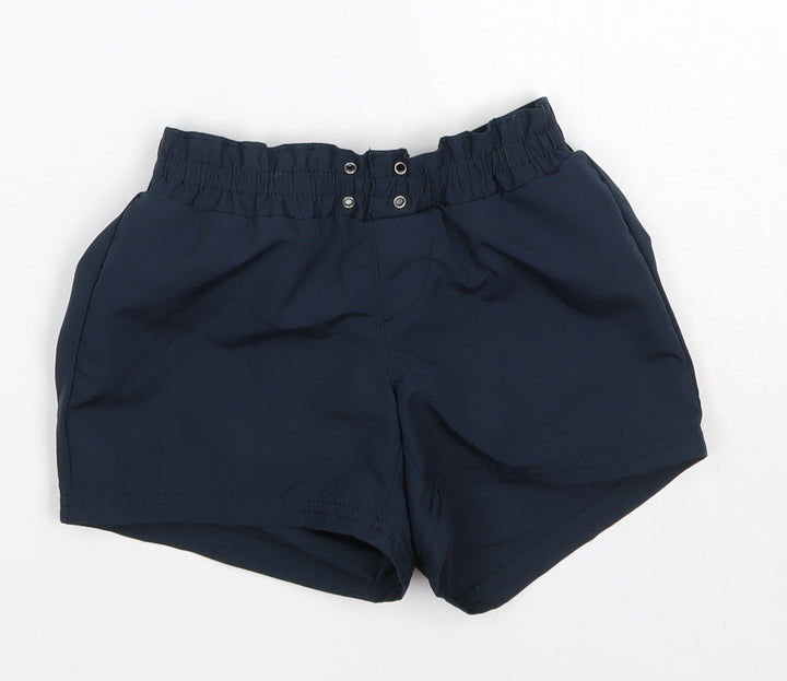 Lands' End Boys Blue  Polyester Sweat Shorts Size 6-7 Years  Regular