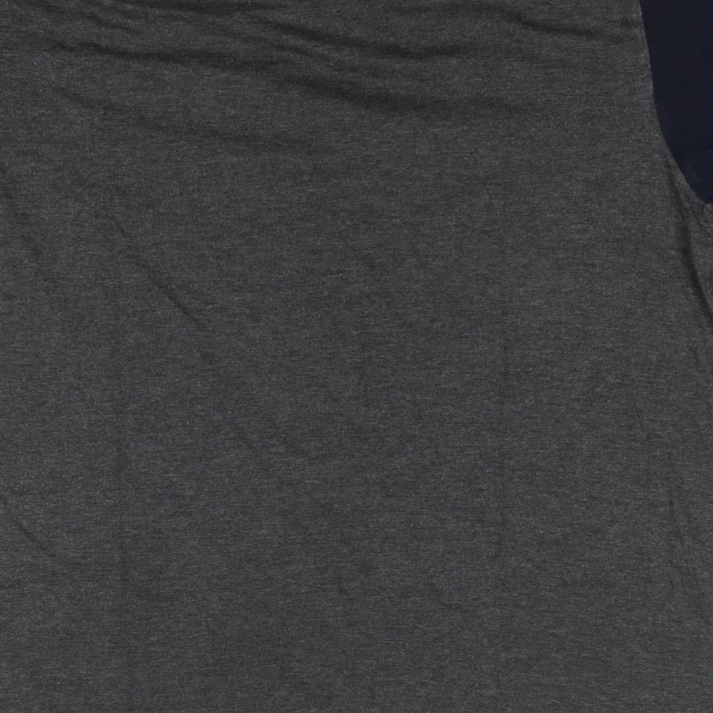 French Connection Mens Grey  Cotton  T-Shirt Size XL Round Neck