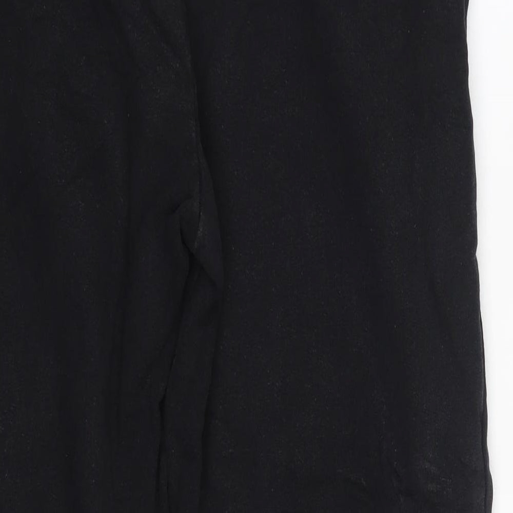 COLLUSION Mens Black  Cotton Jogger Trousers Size S L27 in Regular