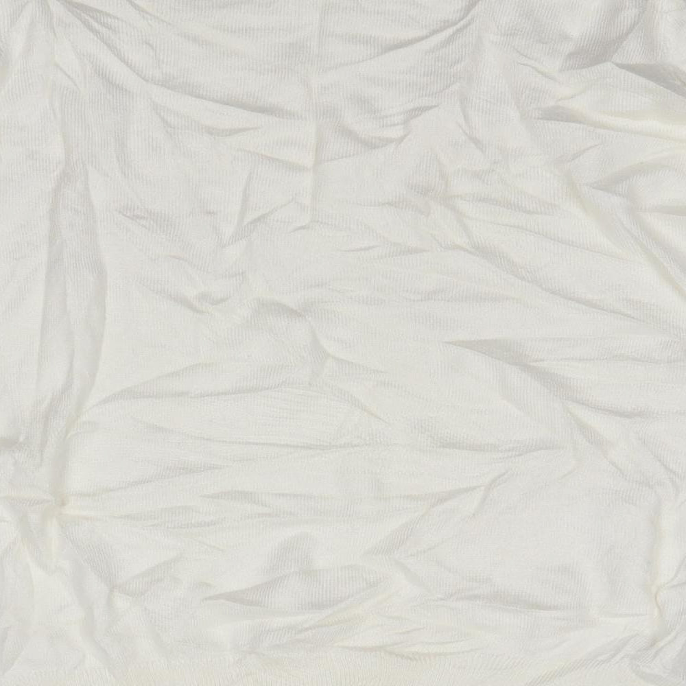 Damart Womens White Round Neck  Viscose Pullover Jumper Size 10   - Christmas
