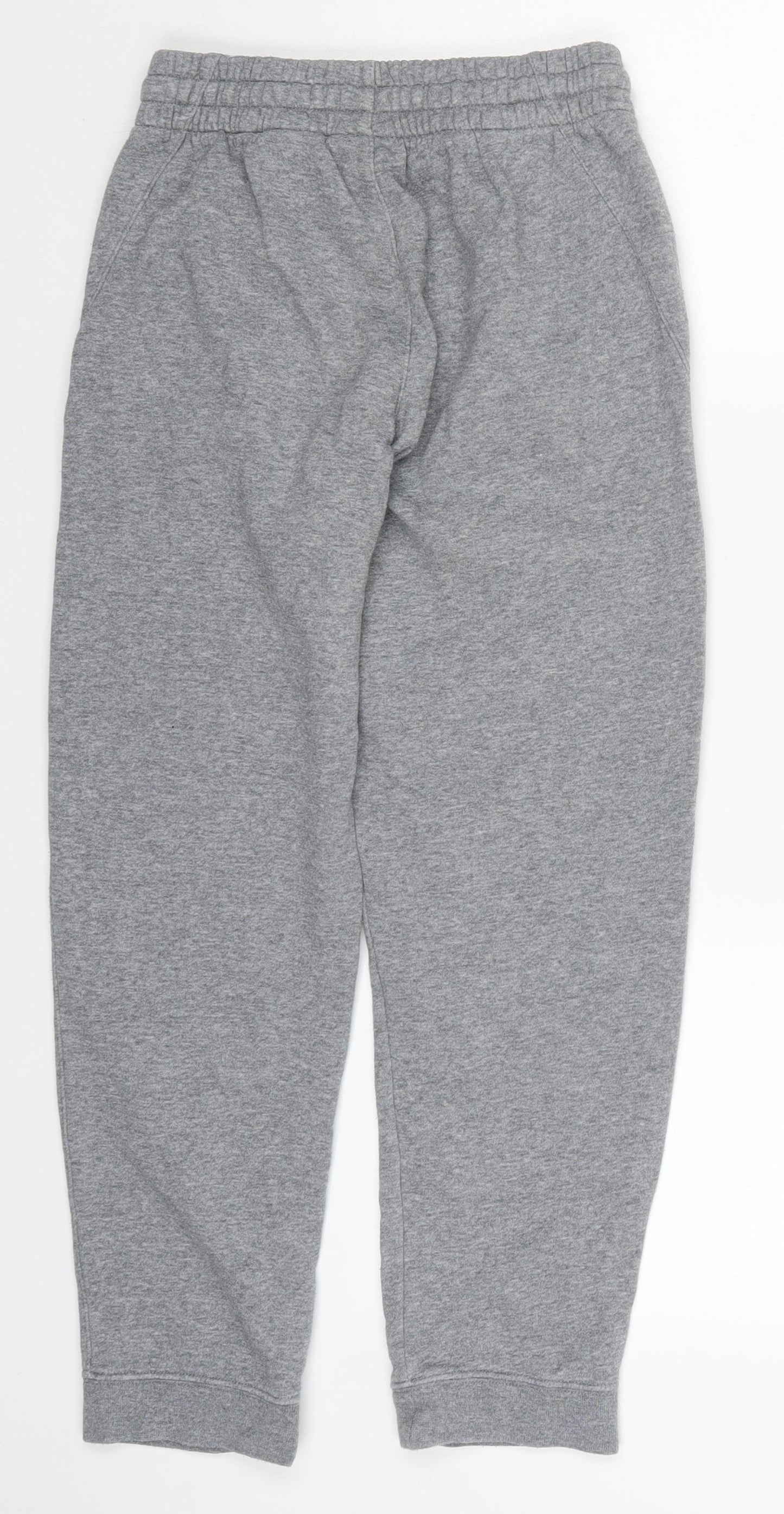 Nike Boys Grey  Cotton Sweatpants Trousers Size L L24 in Regular Drawstring
