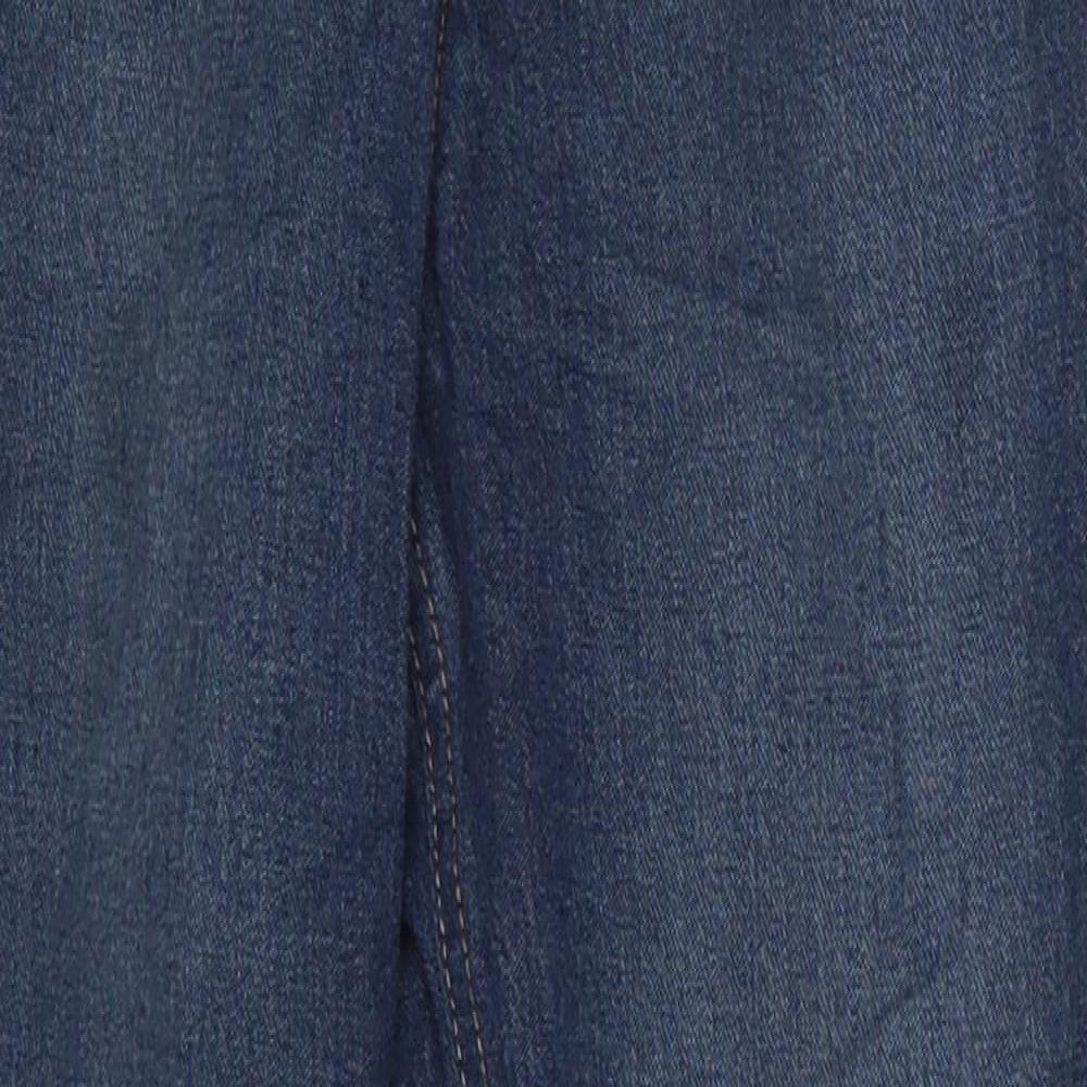 George Boys Blue  Cotton Straight Jeans Size 10-11 Years  Regular Button