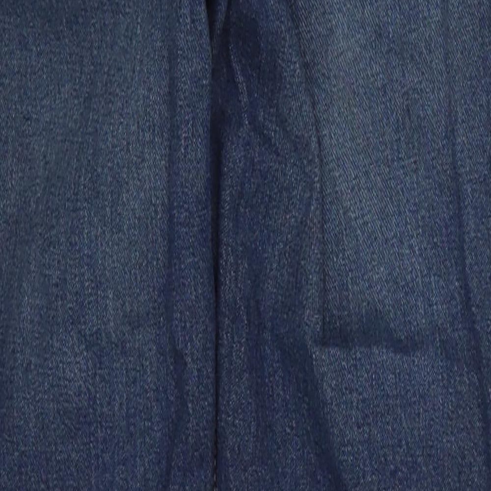 George Boys Blue  Cotton Straight Jeans Size 10-11 Years  Regular Button