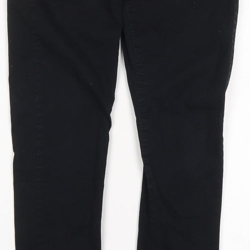 Noisy may Womens Black  Cotton Trousers  Size XS L30.5 in Regular Button