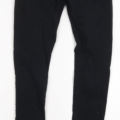 Noisy may Womens Black  Cotton Trousers  Size XS L30.5 in Regular Button