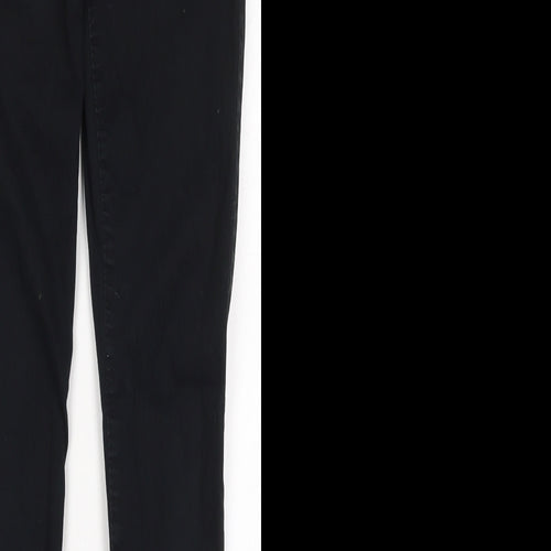 Noisy may Womens Black  Cotton Trousers  Size XS L30.5 in Regular Button