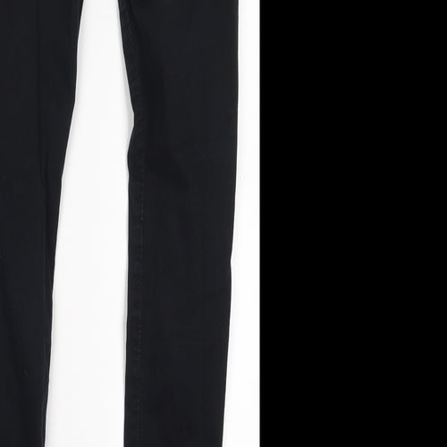 Noisy may Womens Black  Cotton Trousers  Size XS L30.5 in Regular Button