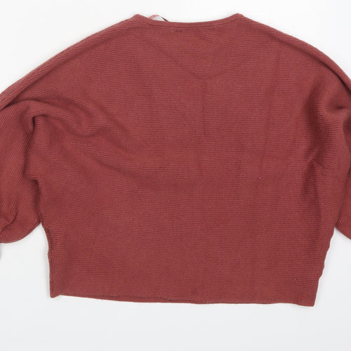 Primark Womens Pink Round Neck  Viscose Pullover Jumper Size 12
