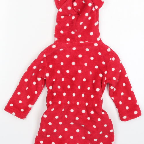 Peacocks Girls Red Polka Dot Polyester Kimono Robe Size 12-18 Months  Tie - Little Sweetheart Panda