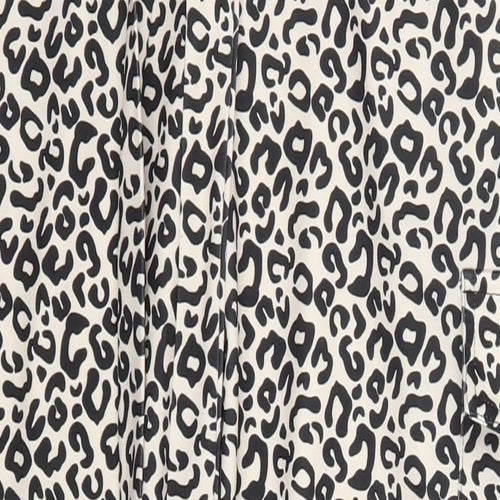 Preworn Womens Beige Animal Print Polyester Trousers  Size M L26 in Regular
