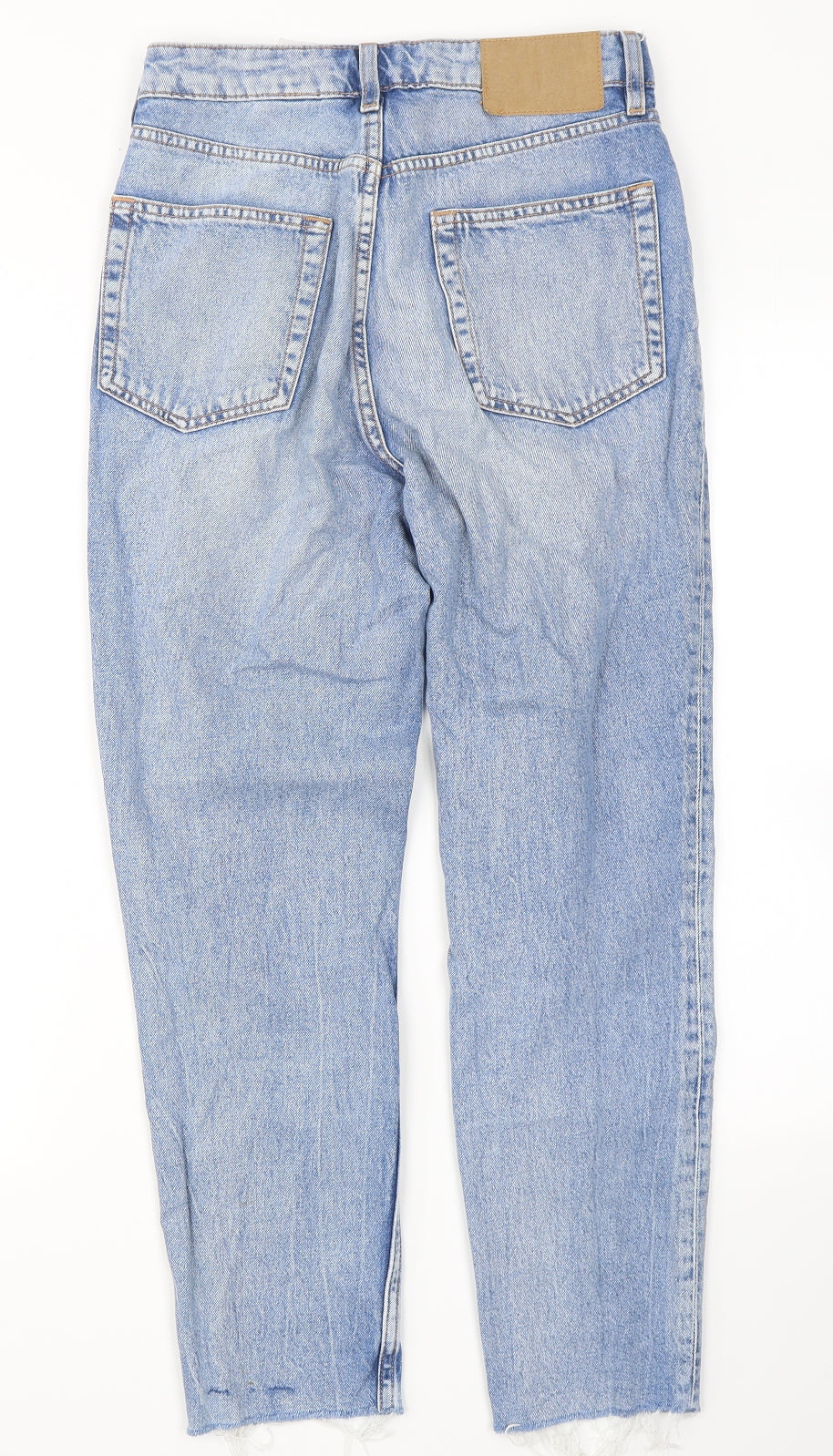 Divided Womens Blue  Cotton Mom Jeans Size 8 L25 in Regular Button