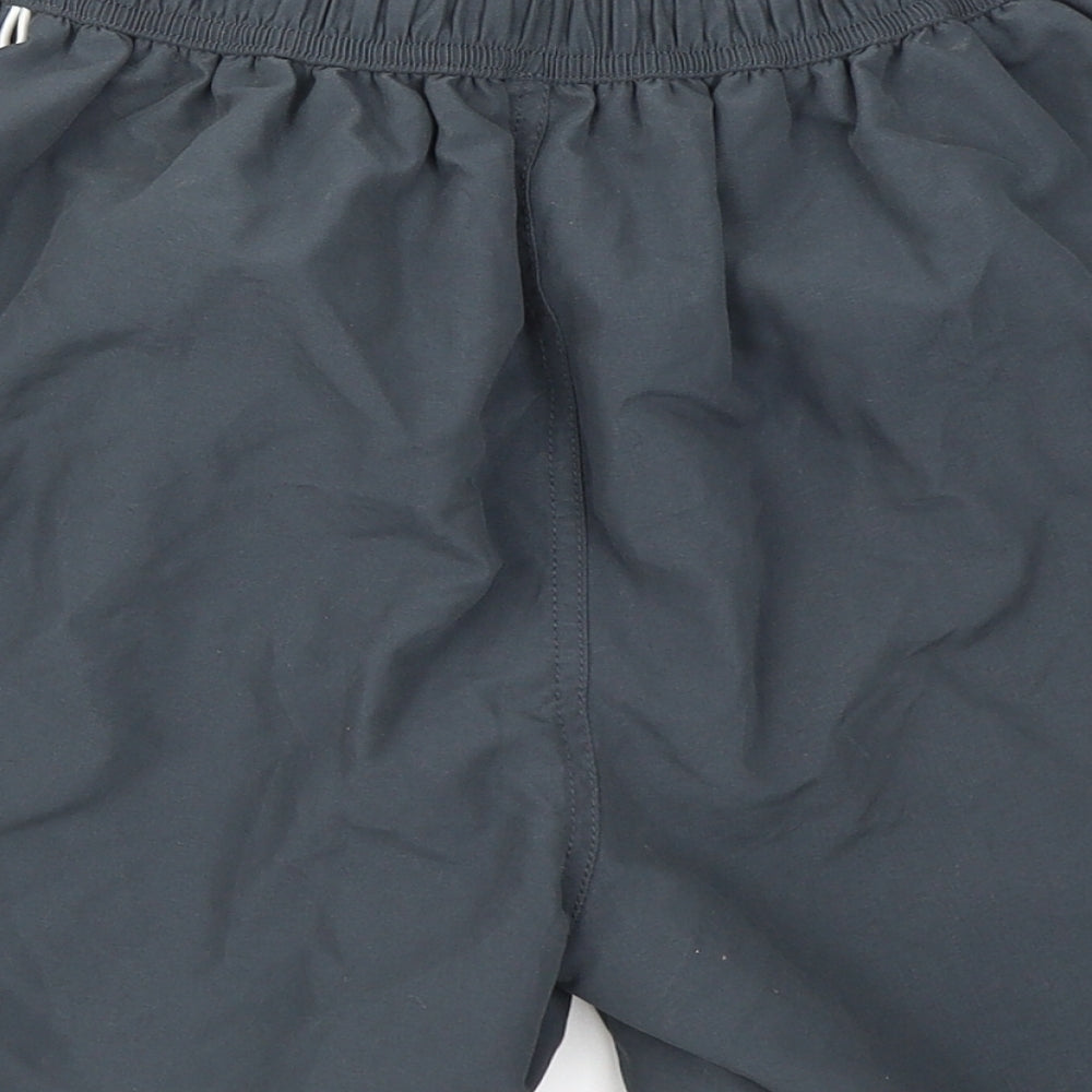 TU Mens Grey  Polyester Athletic Shorts Size M  Regular Drawstring