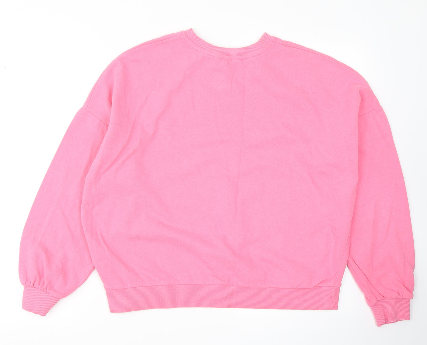 F&F Womens Pink  Cotton Pullover Sweatshirt Size 12   - Mickey Mouse