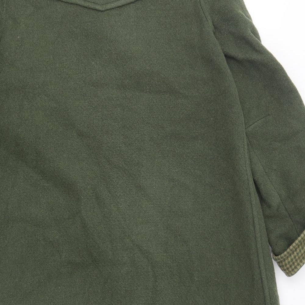 Eastex Womens Green   Overcoat Coat Size 14  Button