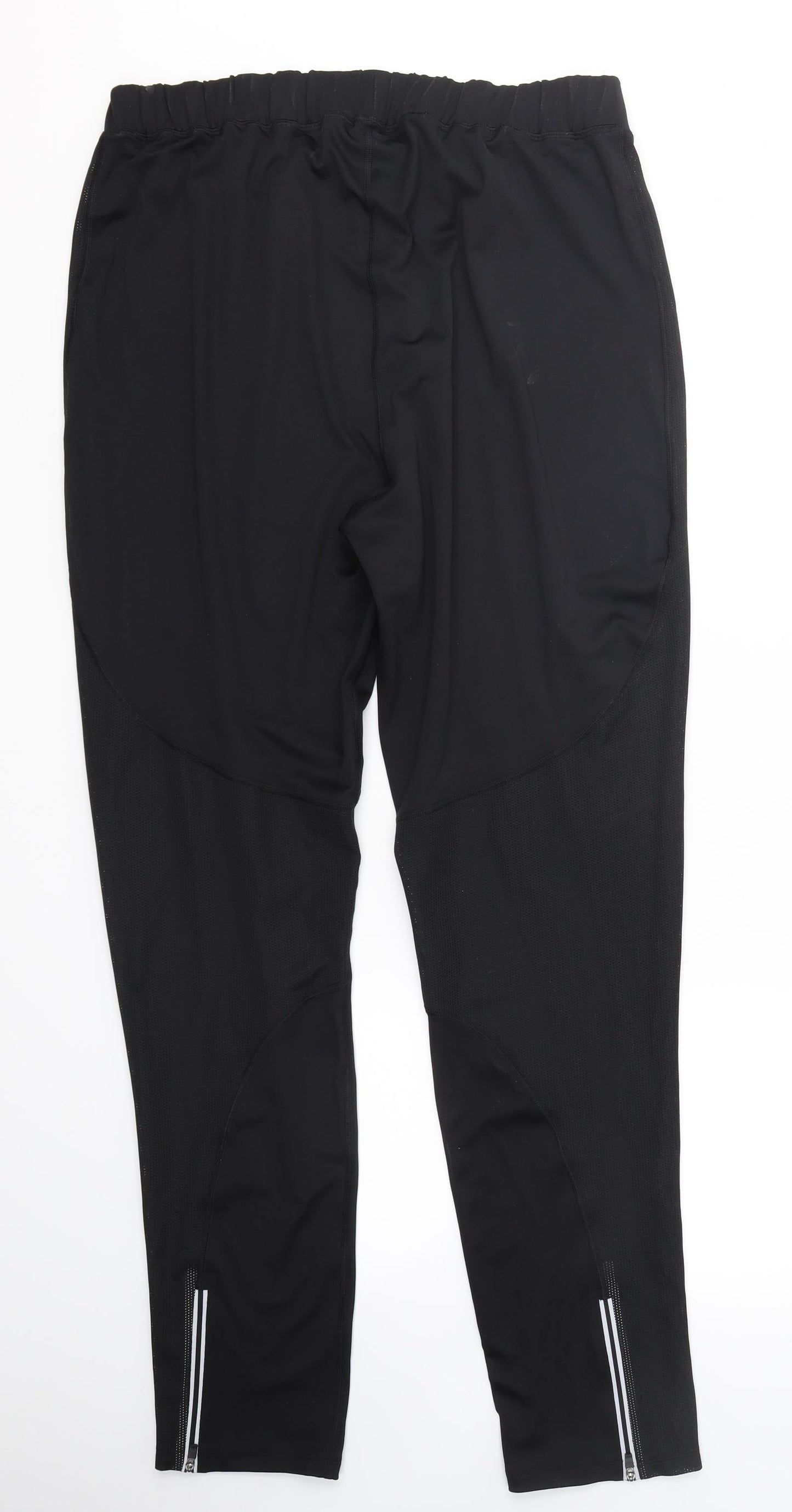 Boohoo MAN Mens Black  Polyester Jegging Trousers Size 2XL L31 in Regular