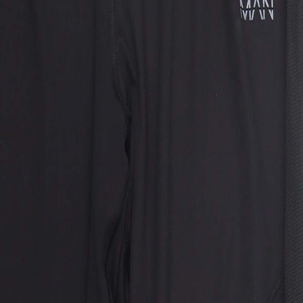 Boohoo MAN Mens Black  Polyester Jegging Trousers Size 2XL L31 in Regular
