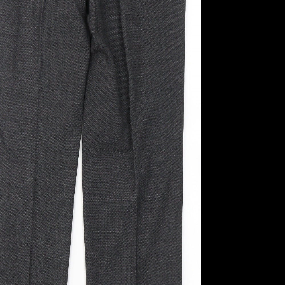 M&S Collection Mens Grey  Wool Dress Pants Trousers Size 36 in L31 in Regular Button - Tailored Fit