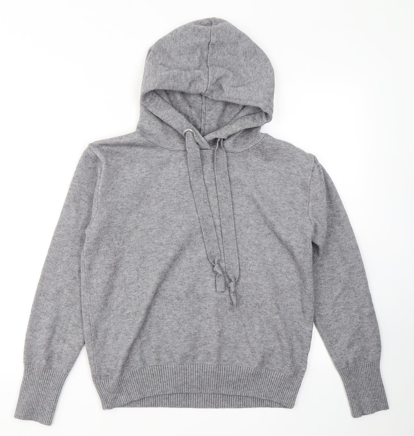 Primark Womens Grey  Viscose Pullover Hoodie Size S