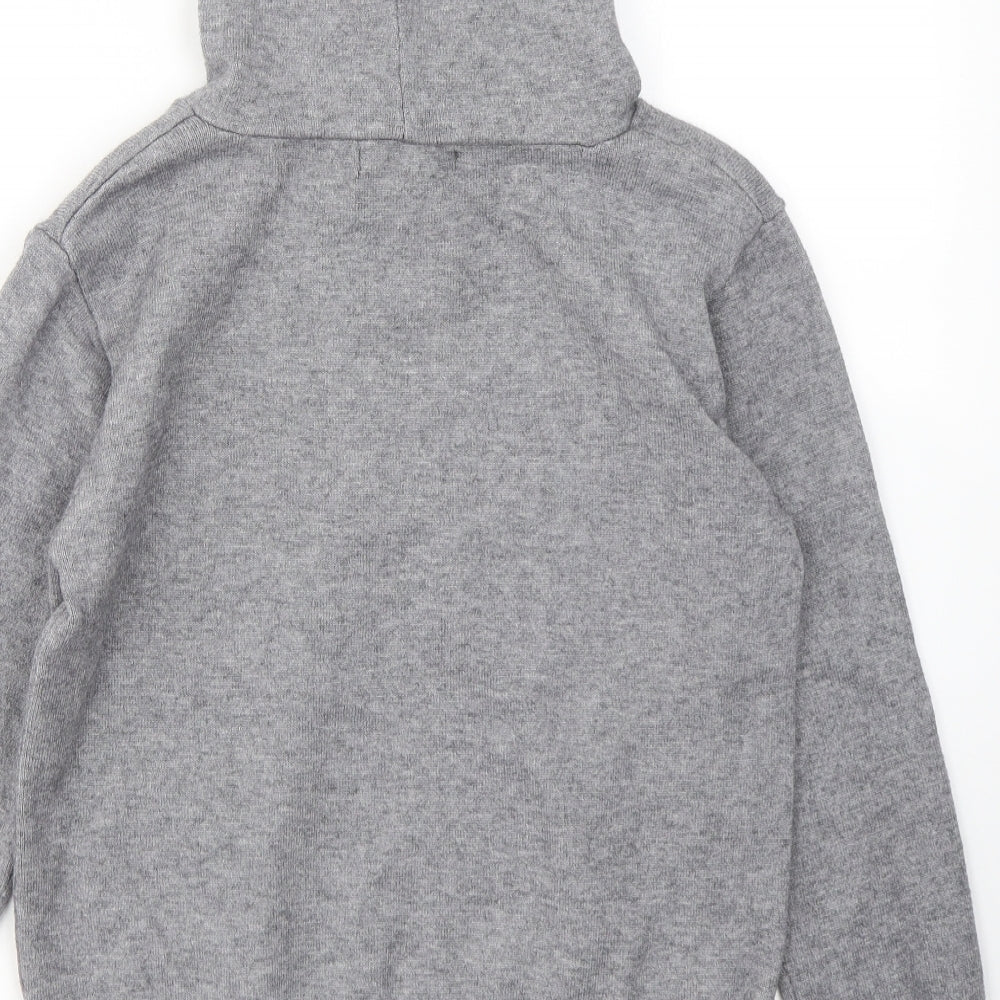 Primark Womens Grey  Viscose Pullover Hoodie Size S