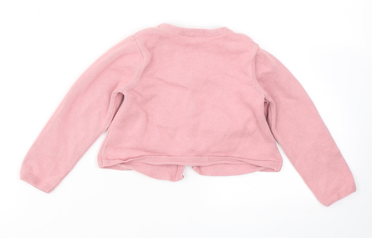 NEXT Girls Pink  Cotton Cardigan Jumper Size 18-24 Months  Button