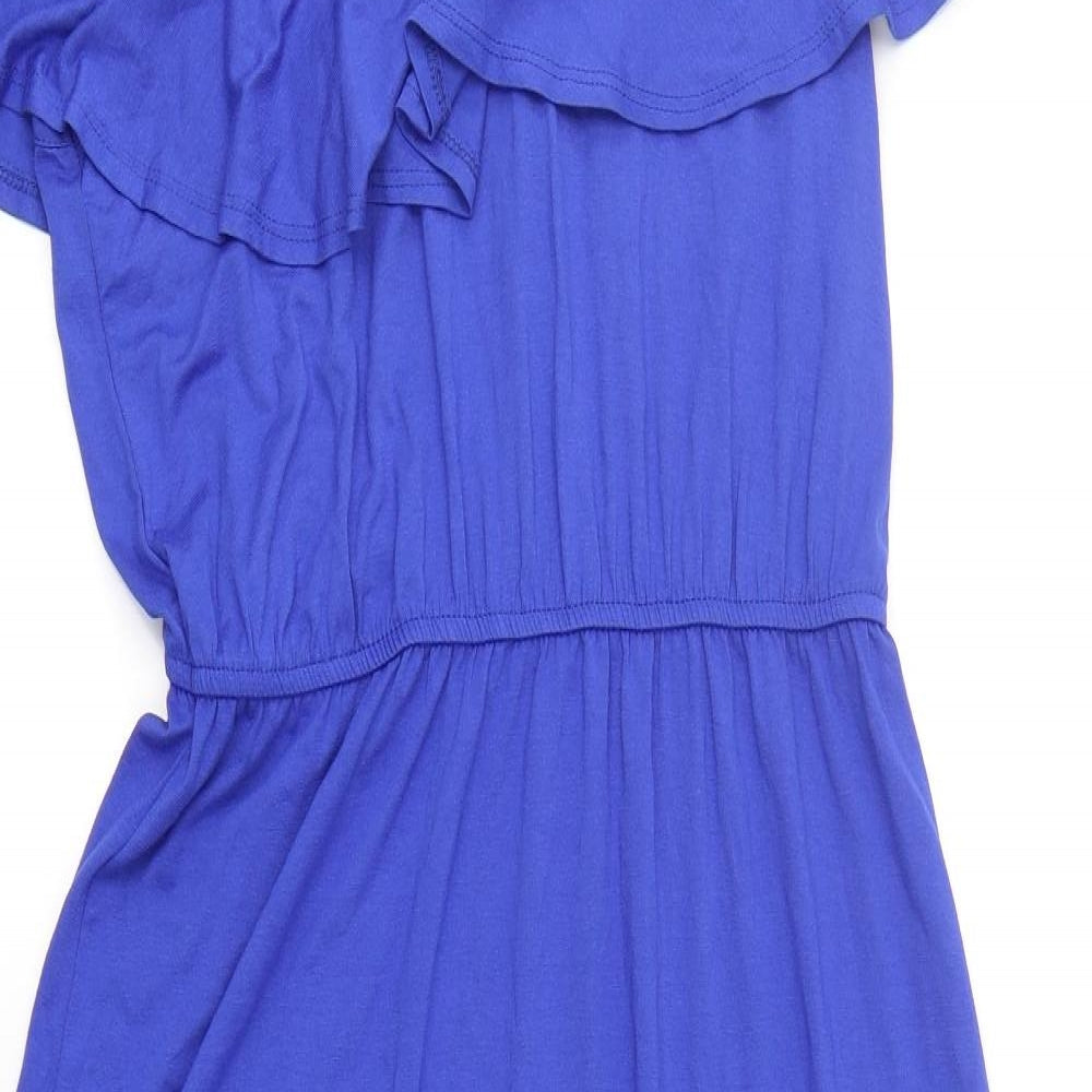 George Womens Blue  Viscose Maxi  Size 12  Off the Shoulder