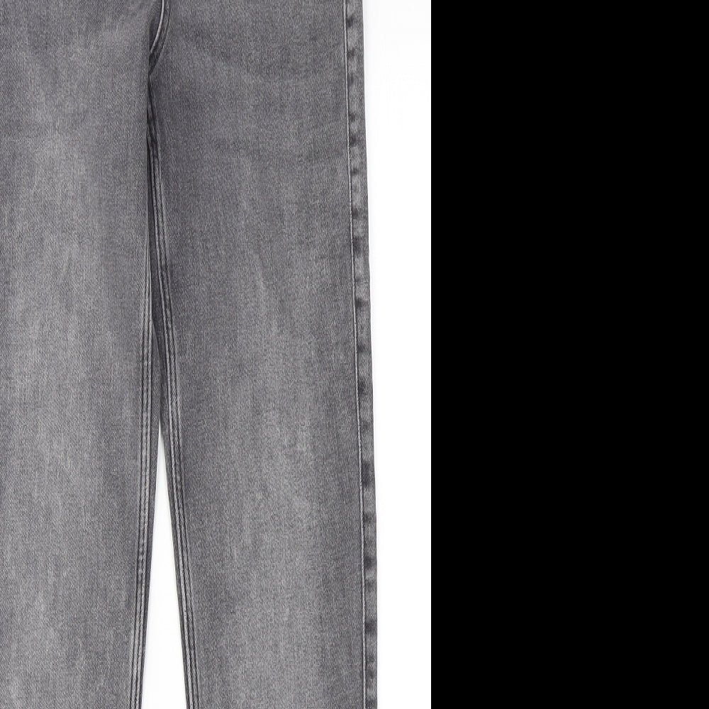 Pieces Womens Grey  Cotton Skinny Jeans Size S L30 in Slim Button