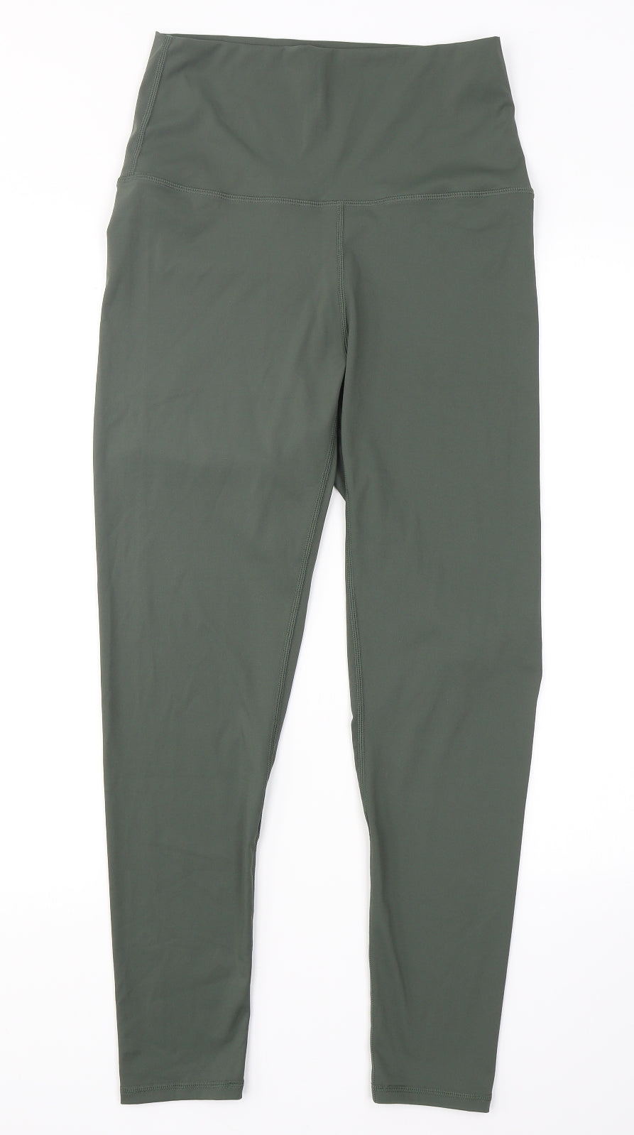 PRETTYLITTLETHING Womens Green  Polyamide Compression Leggings Size 10 L25 in Regular