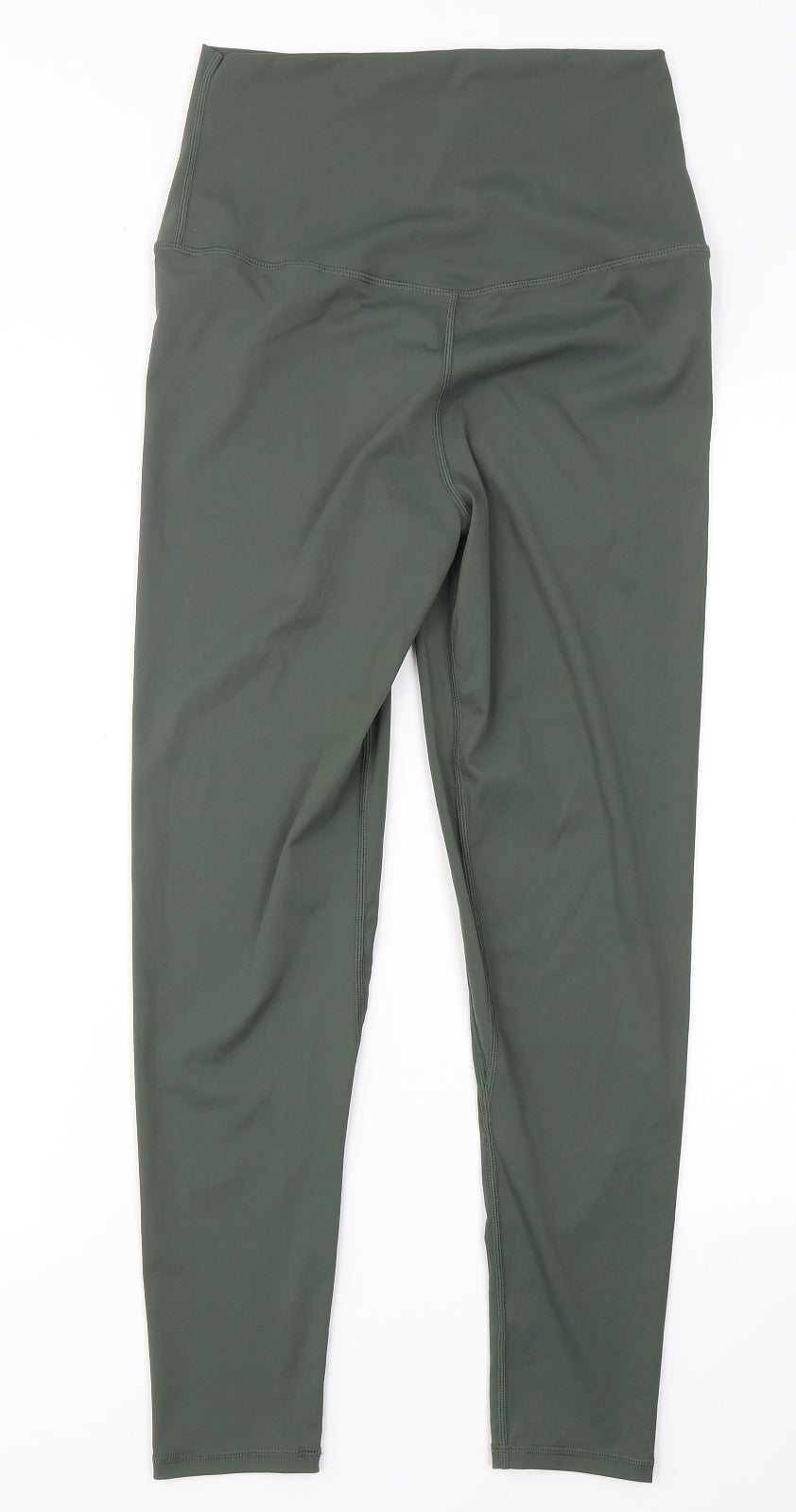 PRETTYLITTLETHING Womens Green  Polyamide Compression Leggings Size 10 L25 in Regular