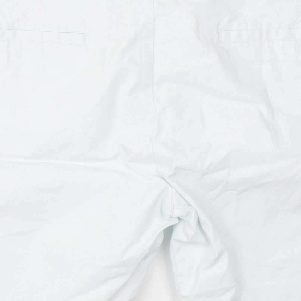 ASOS Mens White  Cotton Chino Shorts Size 38 in L7 in Regular Button
