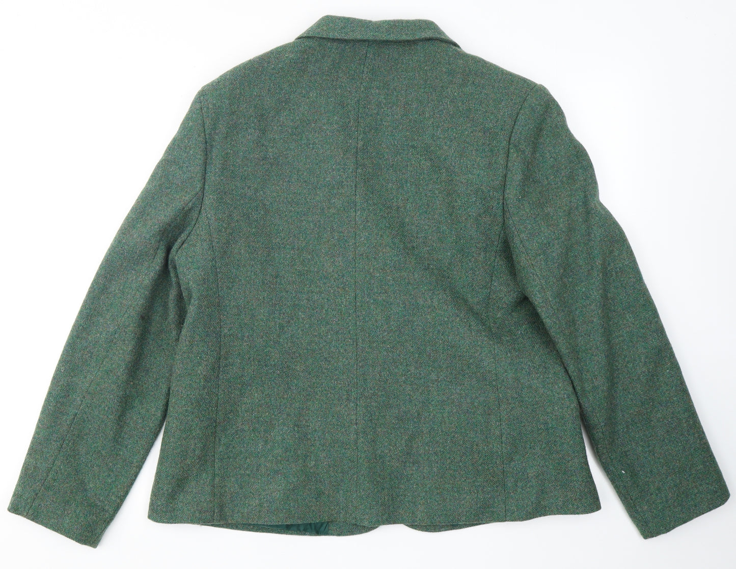 The Edinburgh Woollen Mill Womens Green  Wool Jacket Blazer Size 18