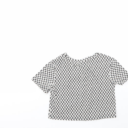 Matalan Girls Multicoloured Geometric Polyester Basic Polo Size 5 Years Round Neck