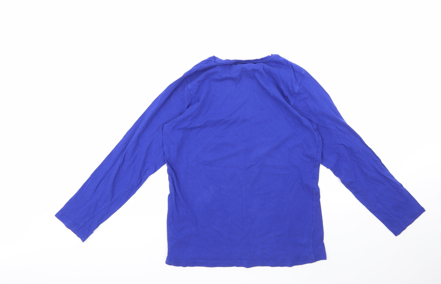 Matalan Boys Blue  100% Cotton Basic T-Shirt Size 13 Years Round Neck