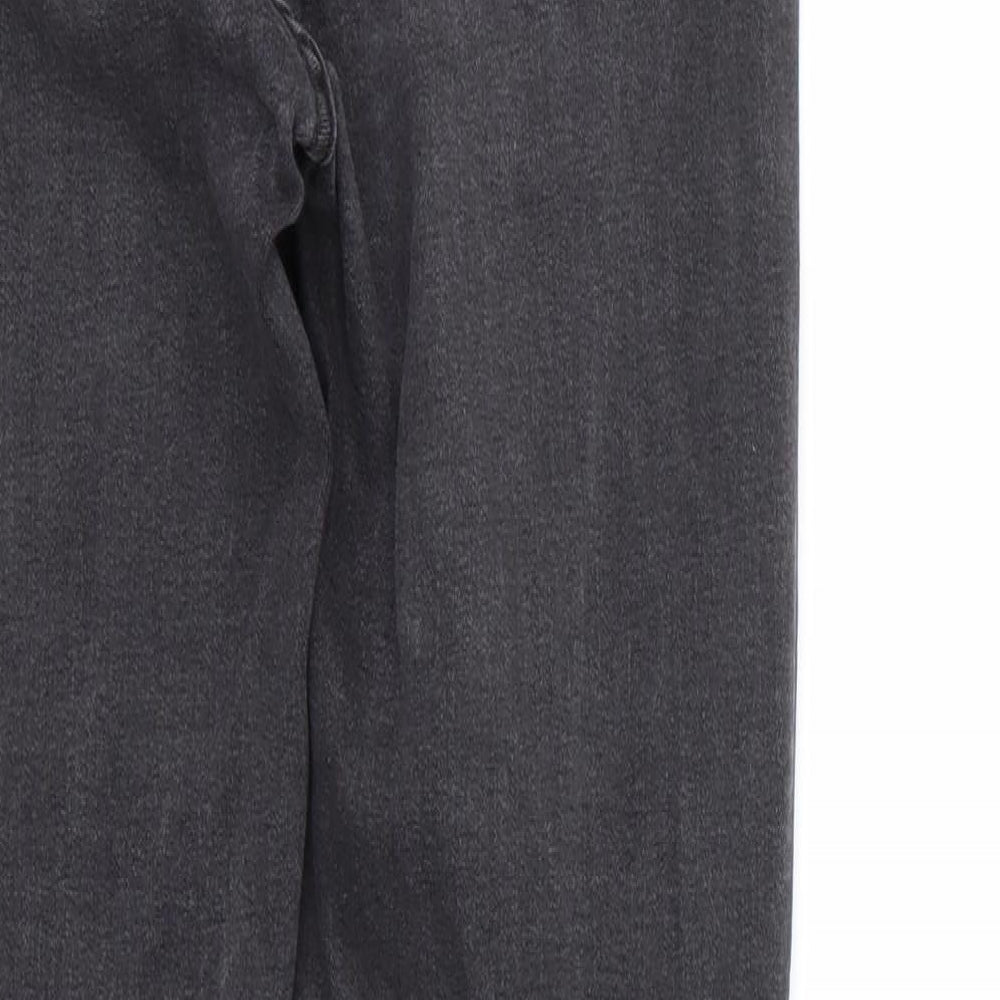 boohoo man Mens Black  Cotton Skinny Jeans Size 30 L28 in Regular