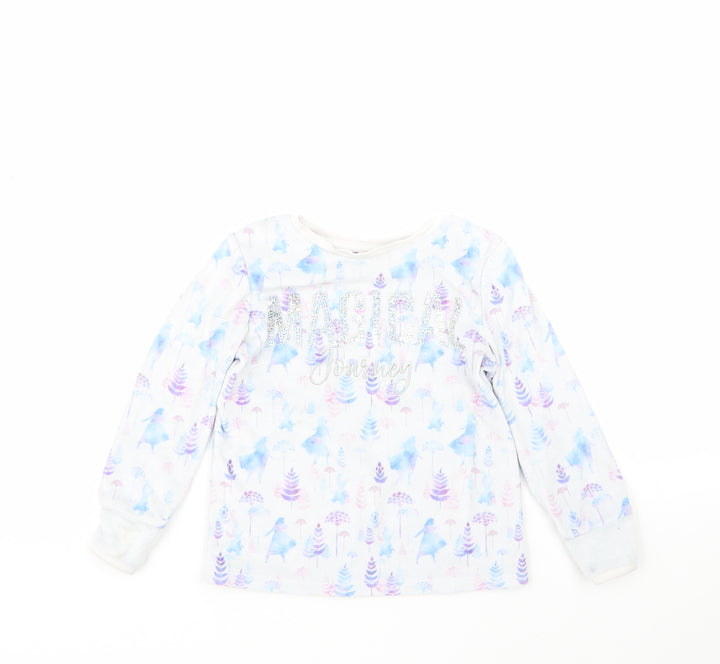 George Girls Multicoloured Geometric Polyester Top Pyjama Top Size 4-5 Years