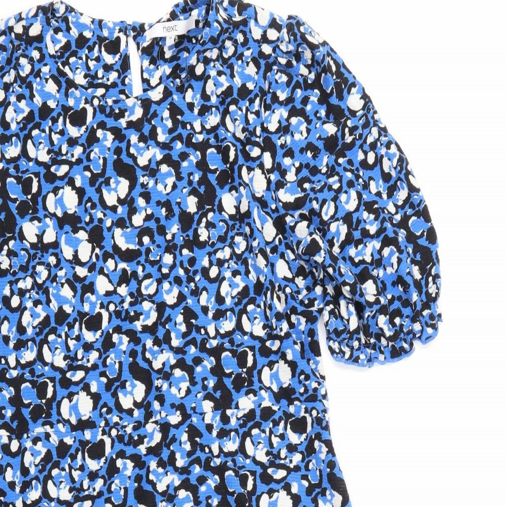 NEXT Womens Multicoloured Floral Polyester Fit & Flare  Size 14  Round Neck