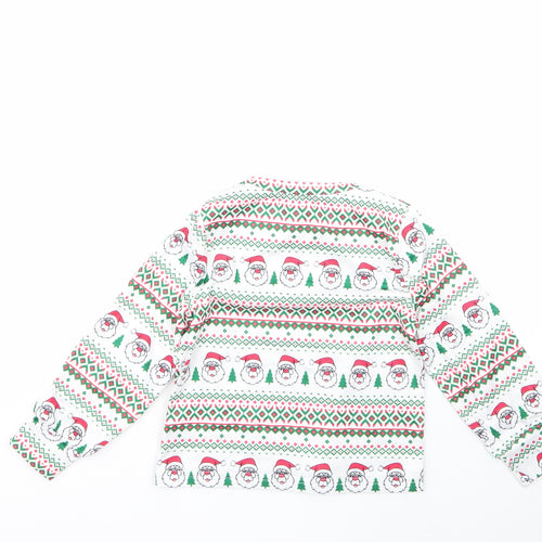 iclosam Boys Multicoloured Geometric Cotton  Pyjama Top Size 5-6 Years   - CHRISMTAS
