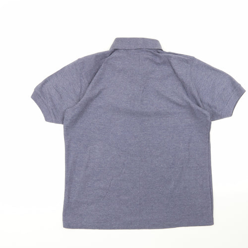 Casual Club Mens Purple  Polyester  Polo Size M Collared