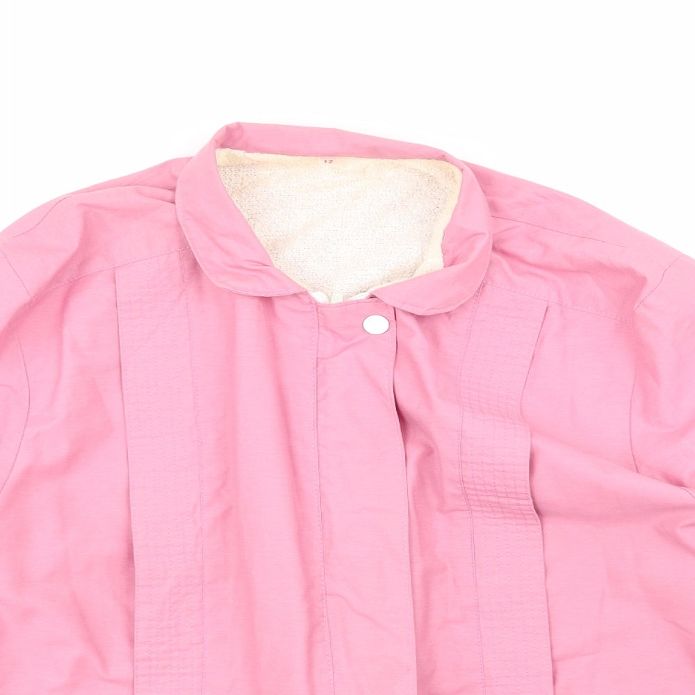 Preworn Womens Pink   Rain Coat Coat Size 12