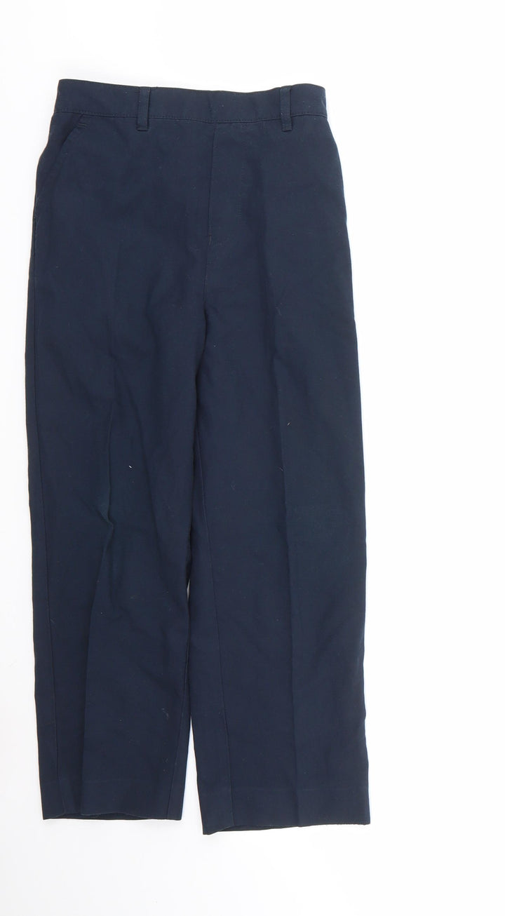 Very Boys Blue  Polyester Dress Pants Trousers Size 10-11 Years  Regular  - school wear