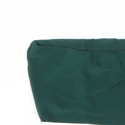 PRETTYLITTLETHING Womens Green  Polyester Basic Blouse Size 6 Round Neck