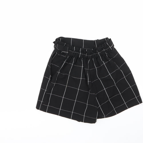 pull &bear Womens Multicoloured Check Vinyl Cut-Off Shorts Size 26 L6 in Regular