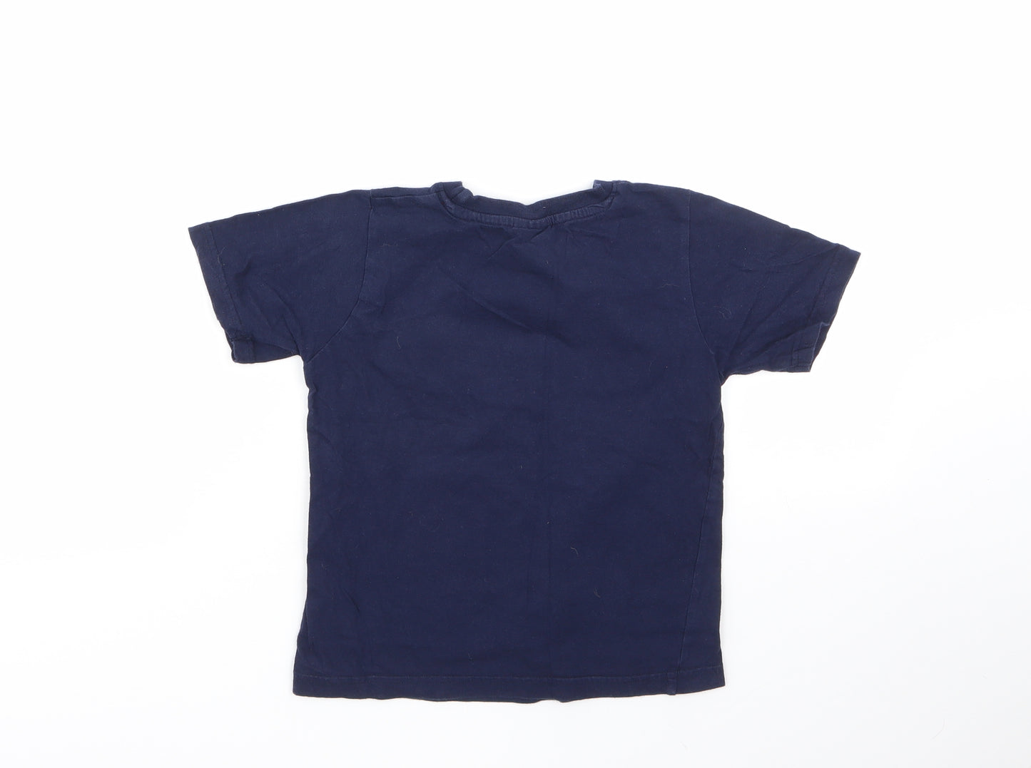 Marvel Boys Blue Geometric 100% Cotton  Pyjama Top Size 7-8 Years