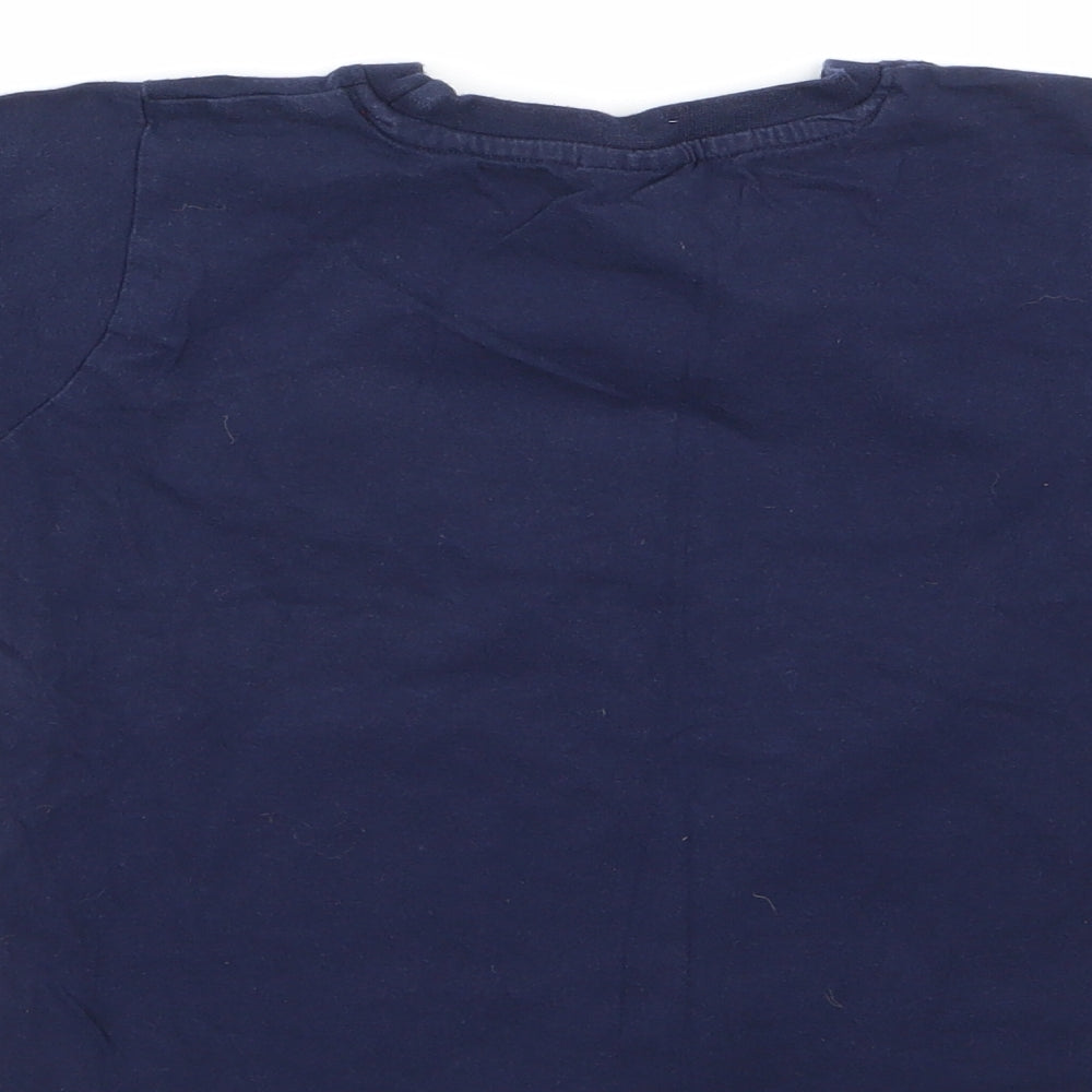 Marvel Boys Blue Geometric 100% Cotton  Pyjama Top Size 7-8 Years